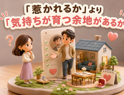 「条件は合うのに、なぜか惹かれない」婚活で迷ったときに考えたい3つのこと