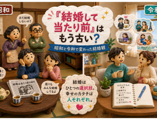 「結婚して当たり前」はもう古い？昭和と令和で変わった結婚観と、婚活成功の新常識