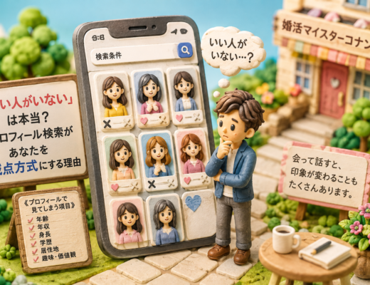 婚活で「いい人がいない」は本当？プロフィール検索があなたを減点方式にする理由